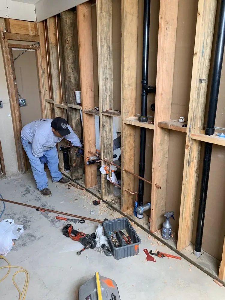 Commercial rough-in plumbing for Gas Line Repair in New Springfield
